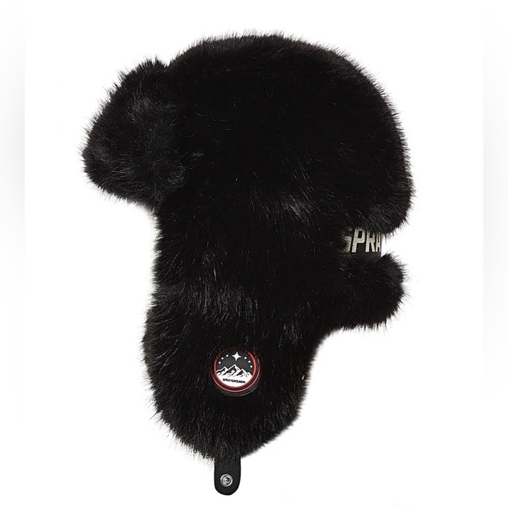 SPRAYGROUND Arctic Fur Black Hat/MENS/USED